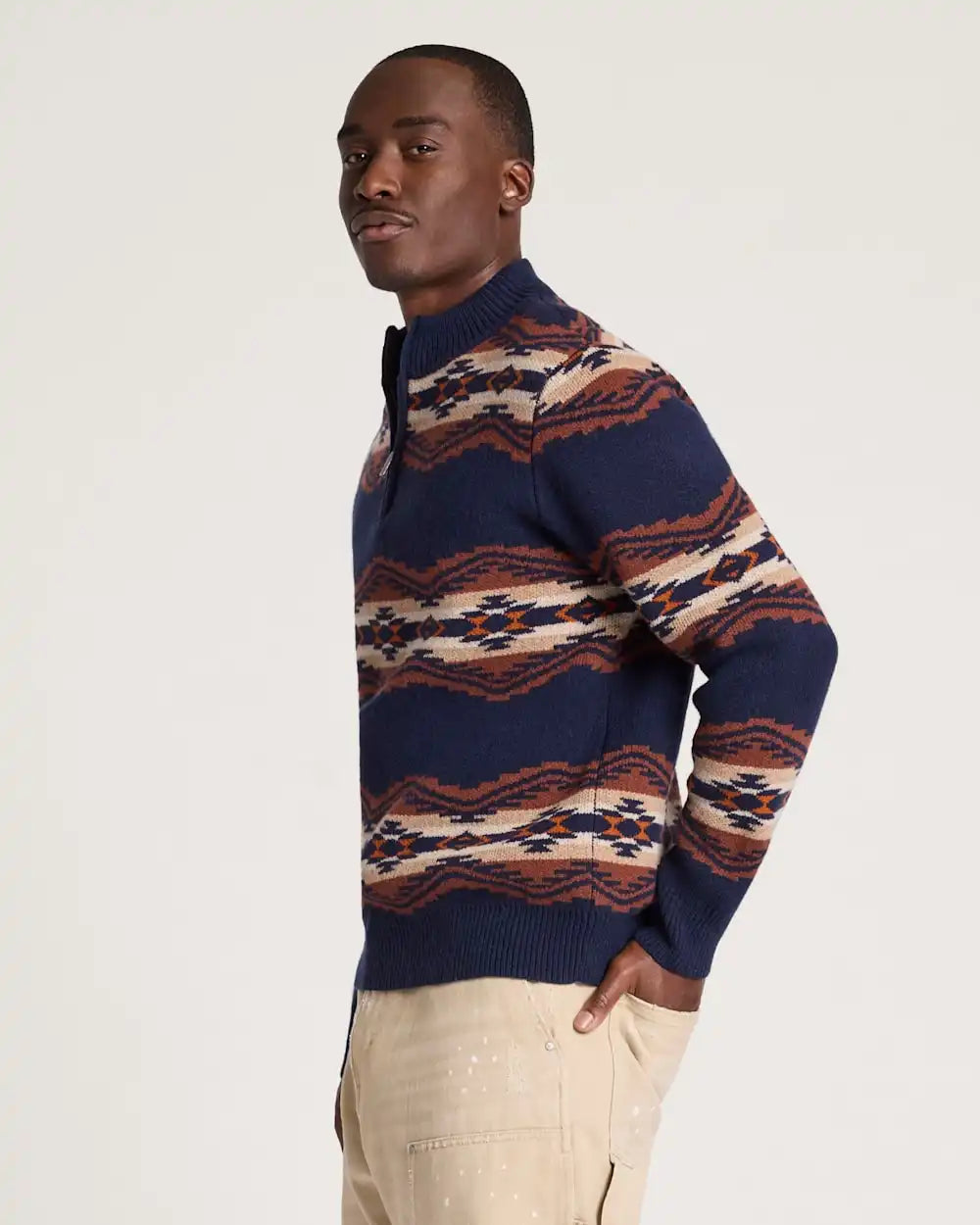 MEN'S TUMALO RIDGE LAMBSWOOL QUARTER-ZIP SWEATER
