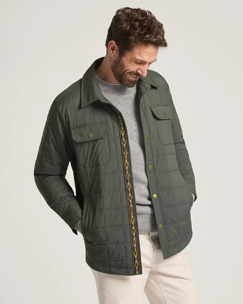 MEN'S ARROYO CRINKLE QUILTED SHIRT JACKET