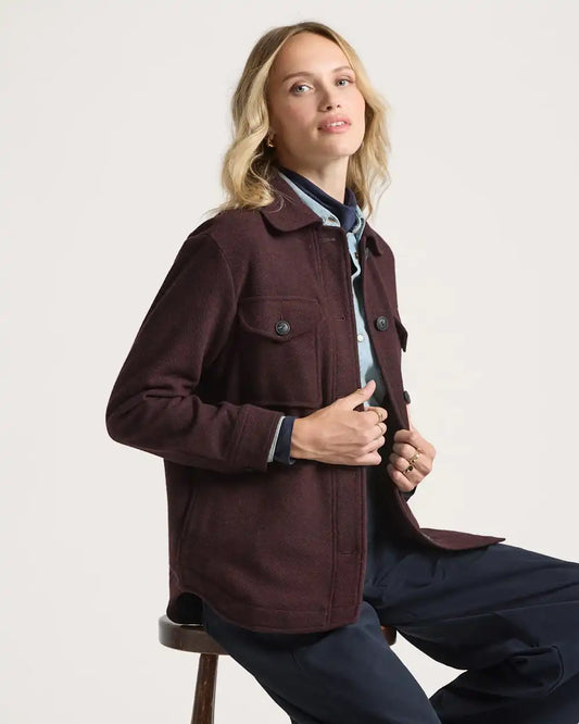 WOMEN'S WOOL SHIRT JACKET