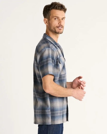 MEN'S SHORT-SLEEVE PLAID BOARD SHIRT