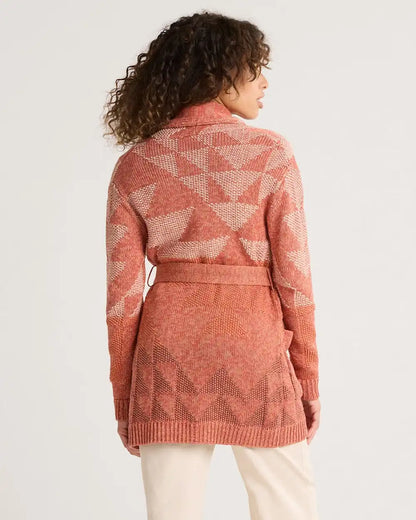 WOMEN'S MONTEREY BELTED COTTON CARDIGAN