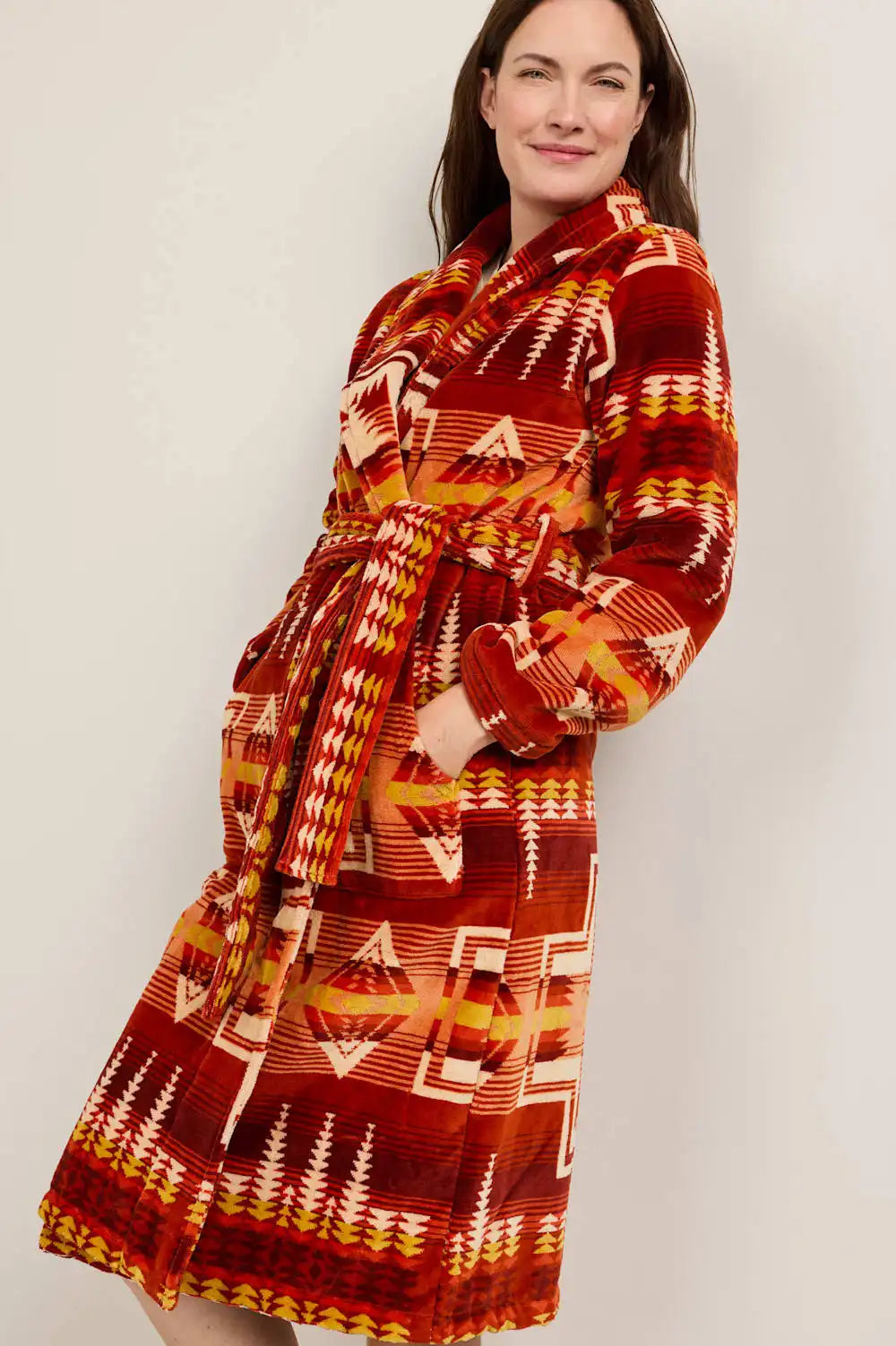 WOMEN'S HARDING COTTON TERRY VELOUR BATHROBE