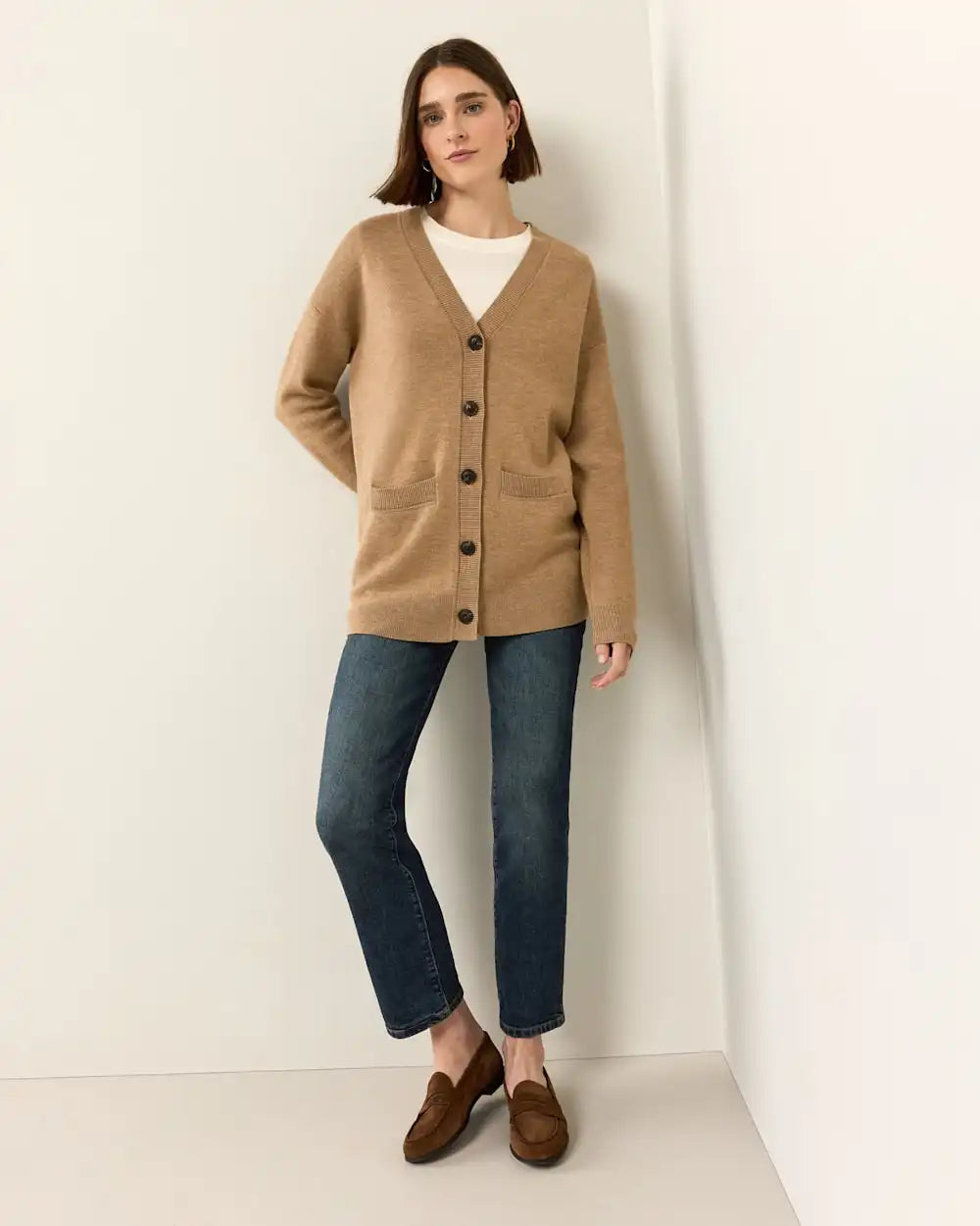 WOMEN'S RELAXED MERINO CARDIGAN