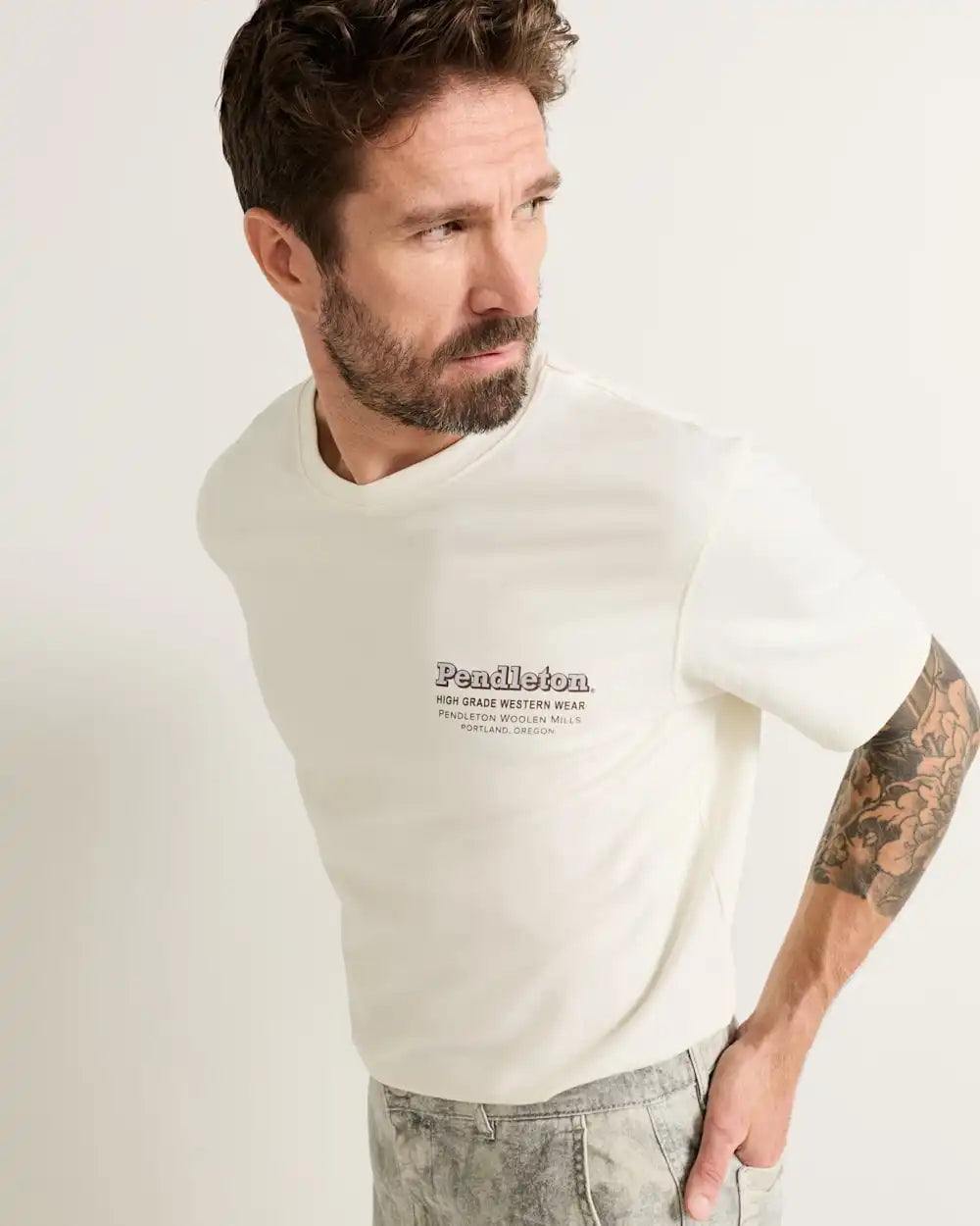 MEN'S SHORT-SLEEVE DESCHUTES WESTERN GRAPHIC TEE