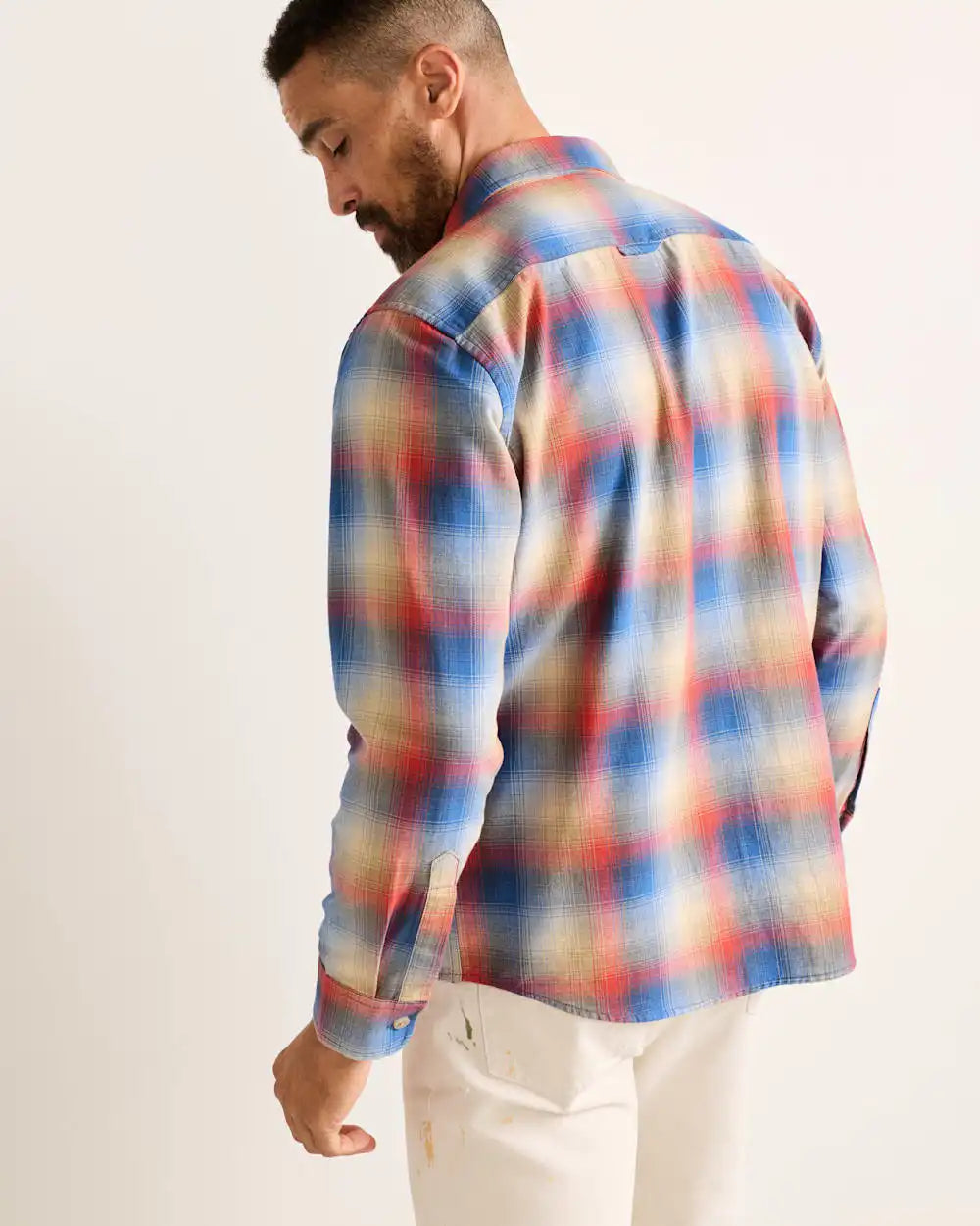 MEN'S PLAID BEACH SHACK COTTON SHIRT