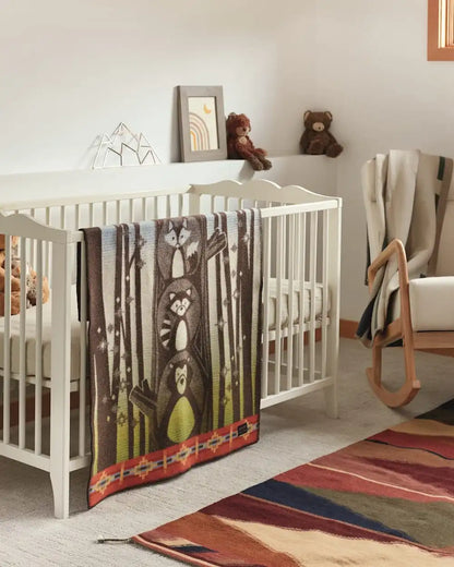 WOODLAND NEIGHBORS CRIB BLANKET