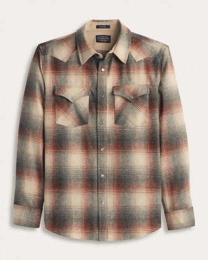 MEN'S PLAID SNAP-FRONT WESTERN CANYON SHIRT