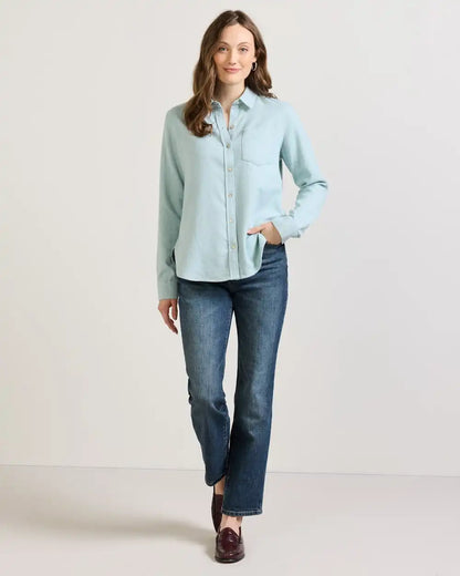 WOMEN'S COTTON FLANNEL RELAXED SHIRT