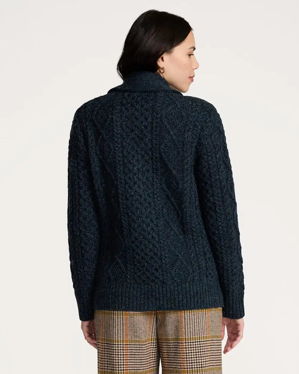 WOMEN'S FISHERMAN WOOL CARDIGAN