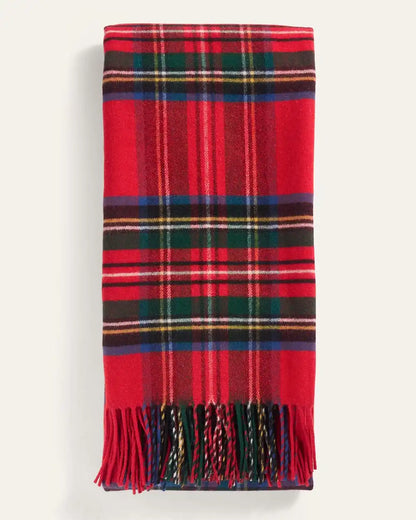 PLAID 5TH AVENUE MERINO THROW