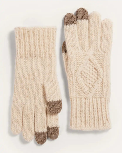 CABLE KNIT TEXTING GLOVES