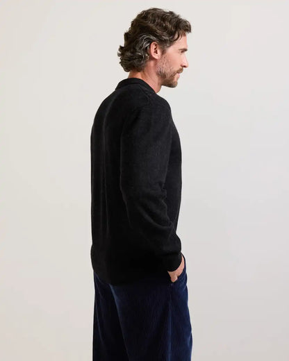 MEN'S MERINO POLO SWEATER