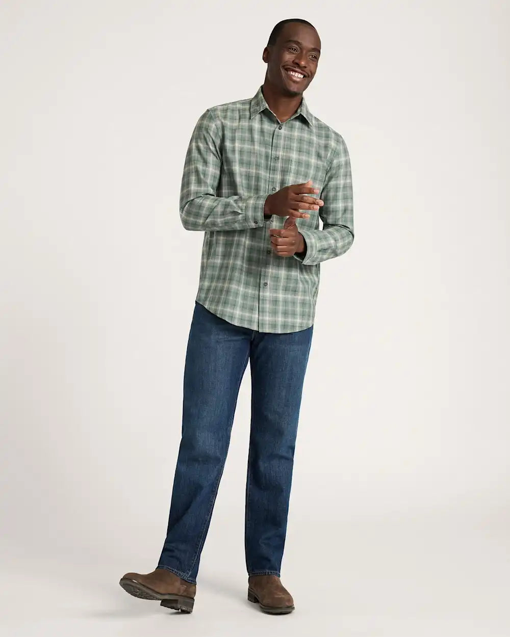 MEN'S MEN'S PLAID MERINO LODGE SHIRT