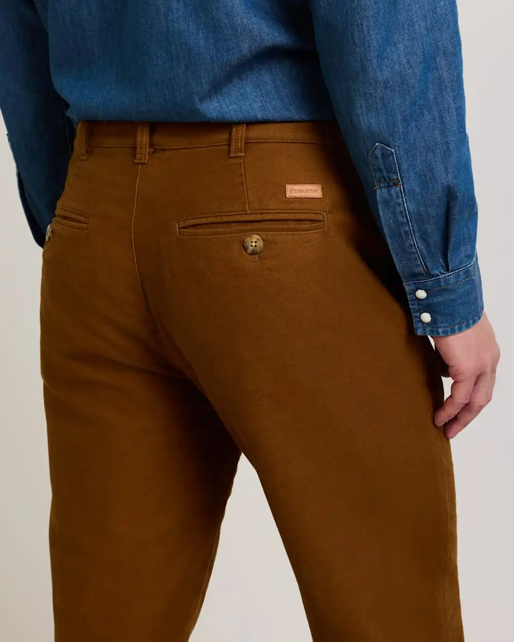 MEN'S RELAXED MOLESKIN CHINO PANTS