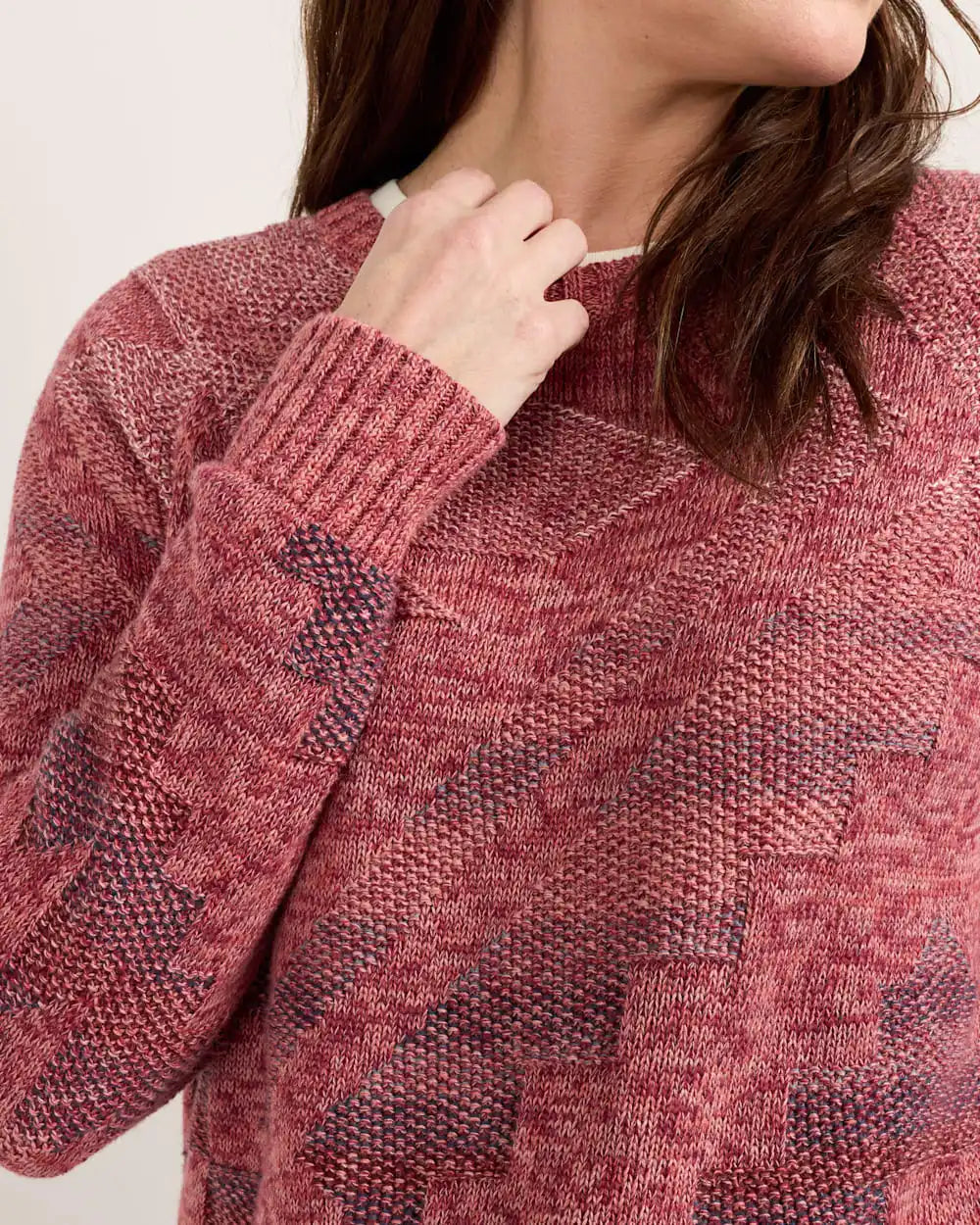 WOMEN'S RAGLAN COTTON SWEATER
