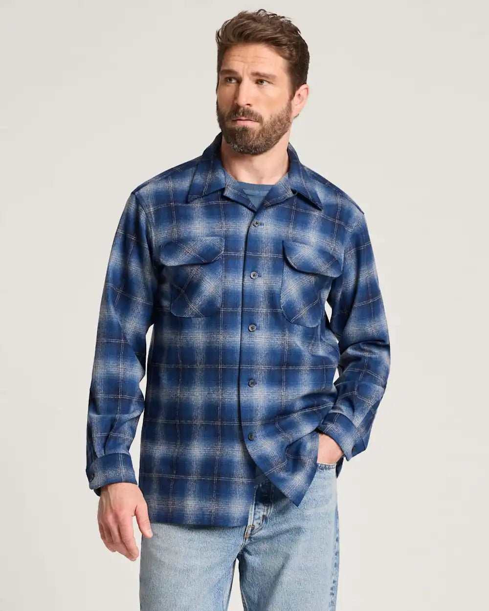 MEN'S PLAID BOARD SHIRT