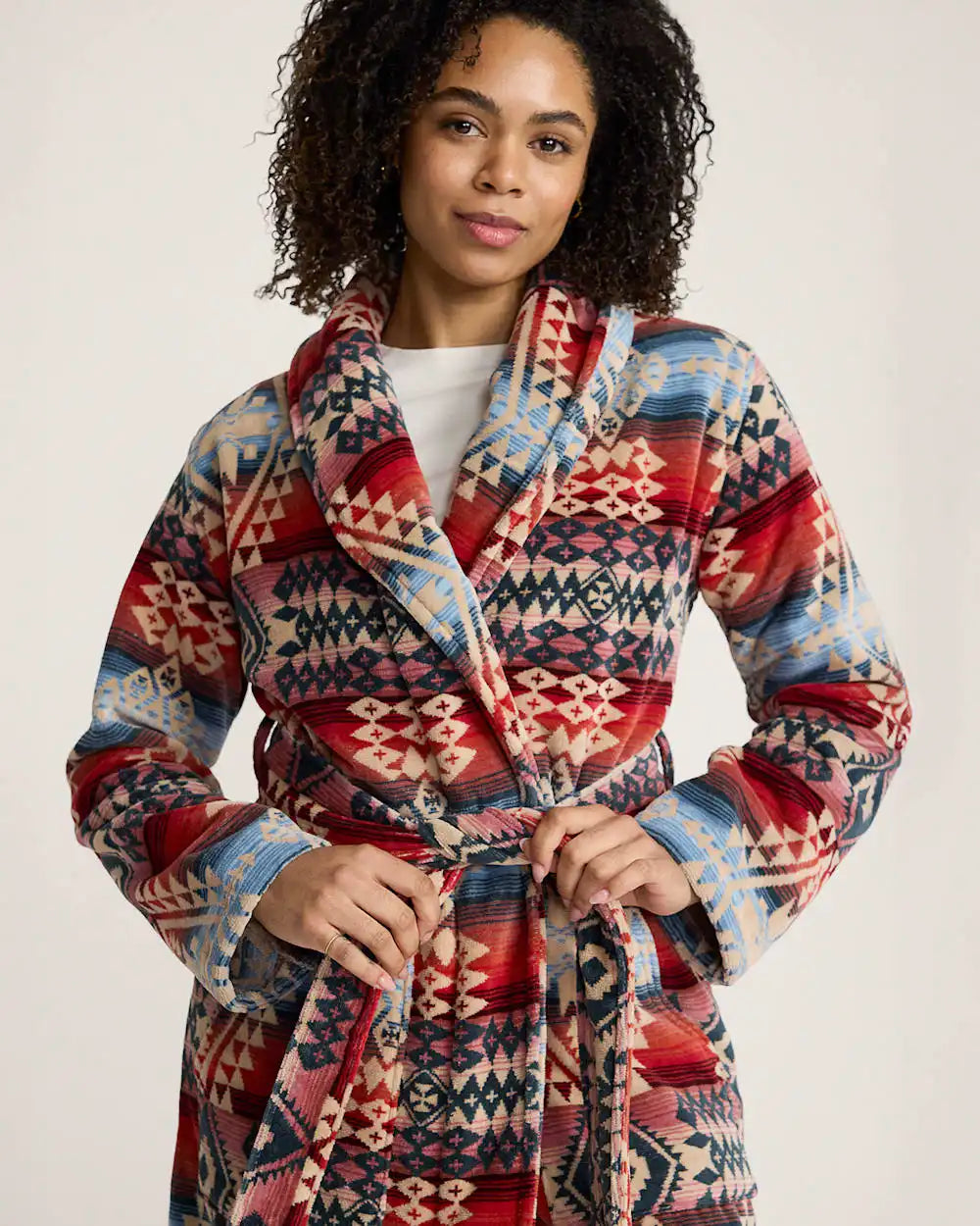 WOMEN'S COTTON TERRY VELOUR BATHROBE
