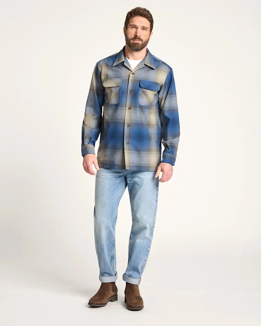 MEN'S PLAID BOARD SHIRT
