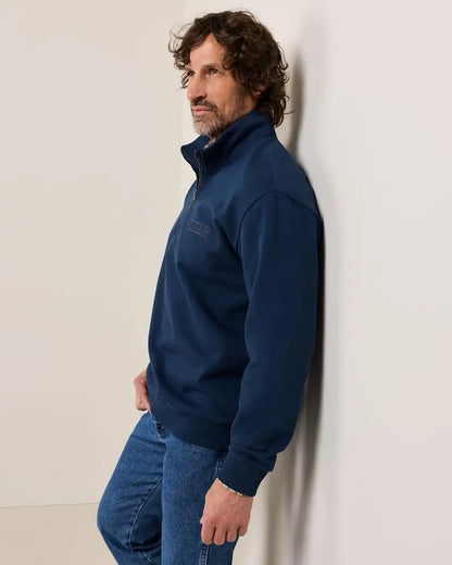 MEN'S FRENCH TERRY QUARTER-ZIP SWEATSHIRT