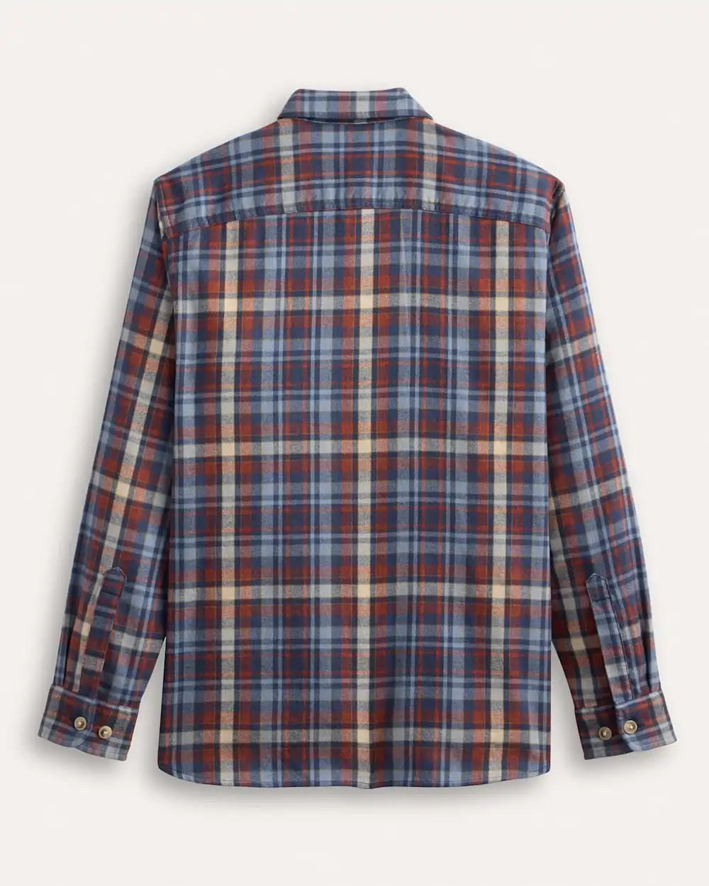 MEN'S PLAID BURNSIDE COTTON FLANNEL SHIRT