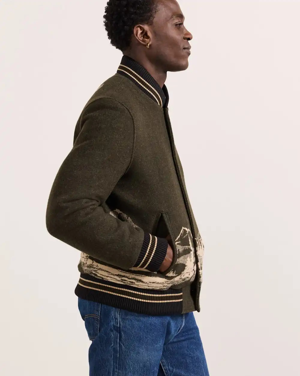 MEN'S LOOKOUT VALLEY VARSITY WOOL JACKET