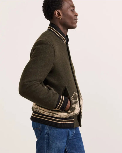 MEN'S LOOKOUT VALLEY VARSITY WOOL JACKET