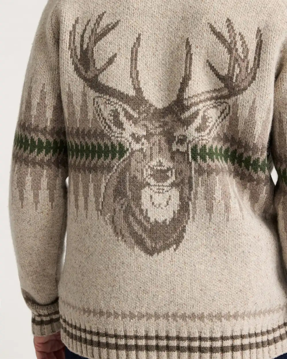MEN'S SAWTOOTH BUCK LAMBSWOOL ZIP CARDIGAN