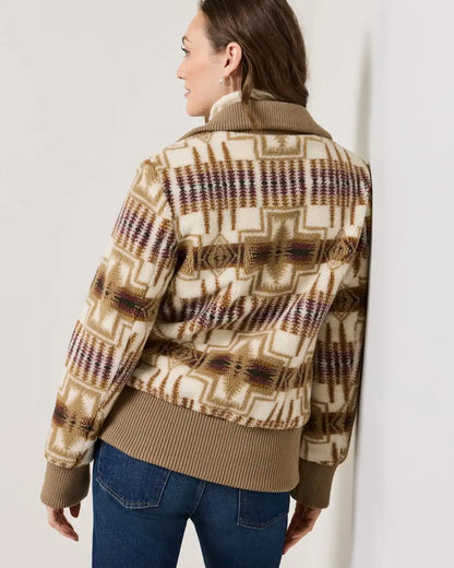 WOMEN'S HARDING FOXGLOVE FLEECE BOMBER JACKET