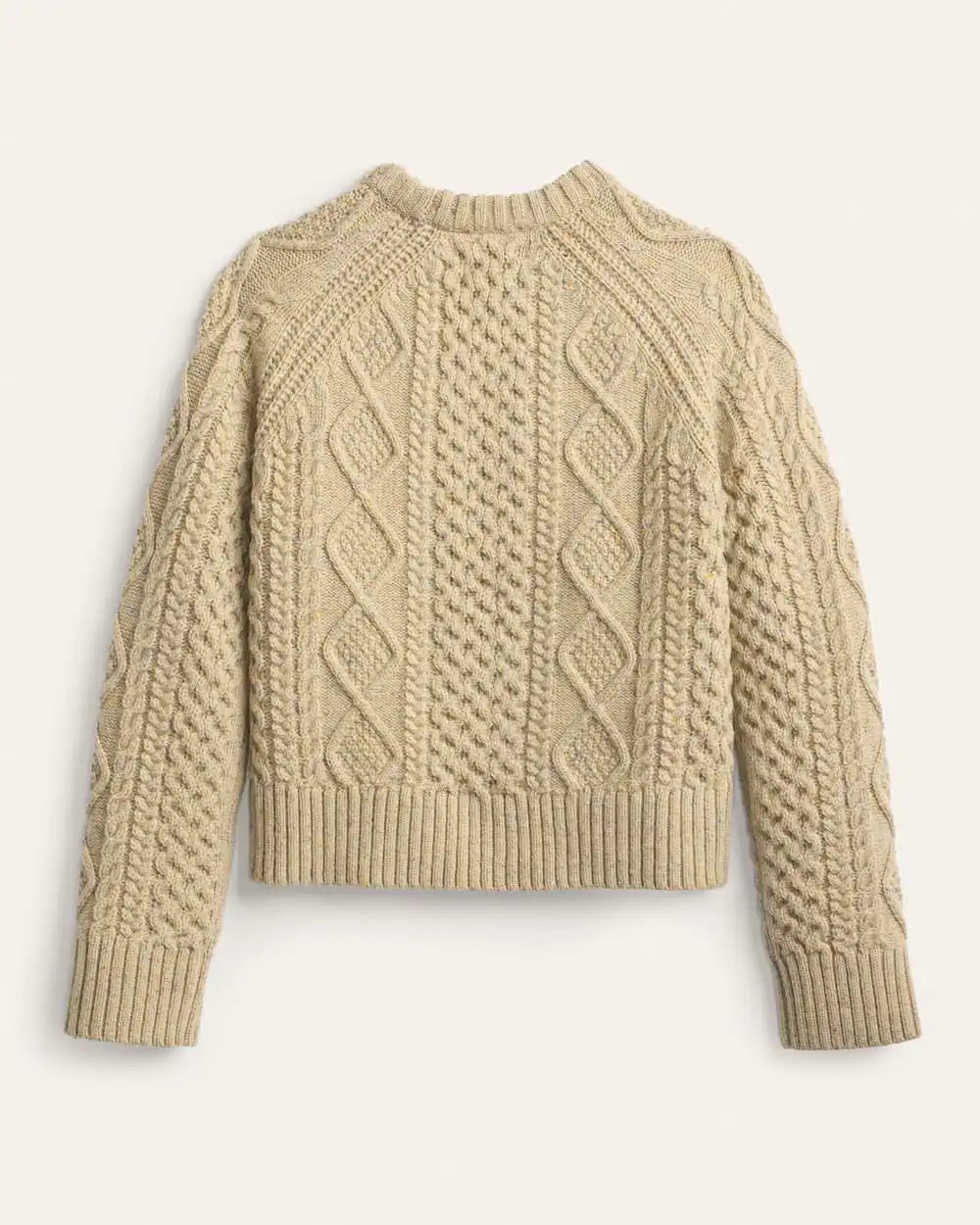 WOMEN'S FISHERMAN DONEGAL WOOL SWEATER