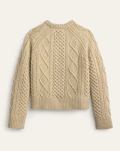 WOMEN'S FISHERMAN DONEGAL WOOL SWEATER
