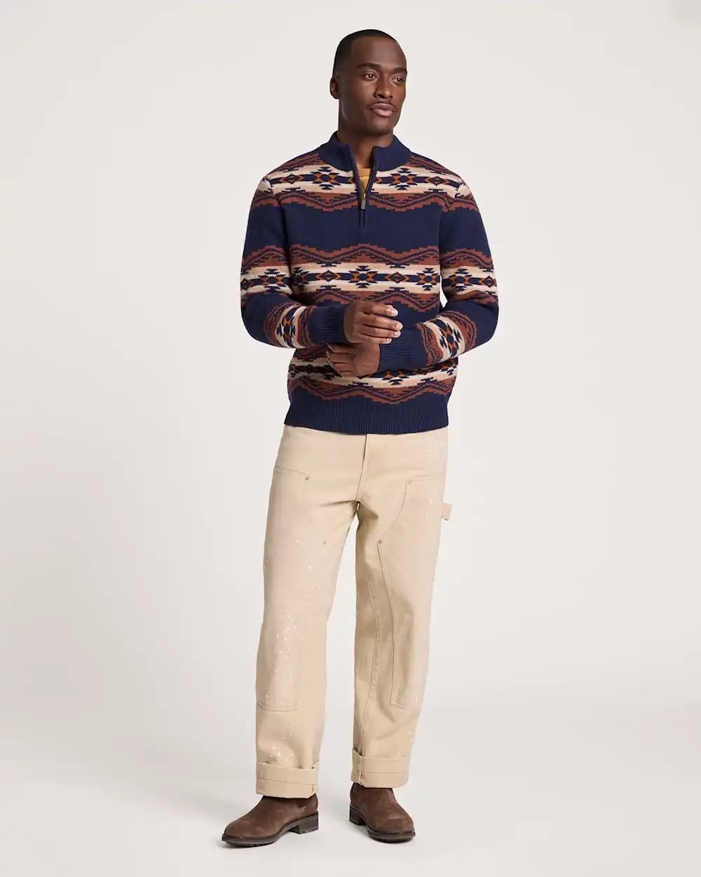 MEN'S TUMALO RIDGE LAMBSWOOL QUARTER-ZIP SWEATER