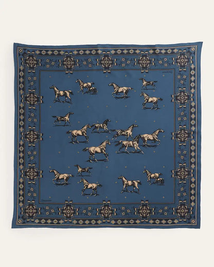 HERD OF HORSES SILK SCARF