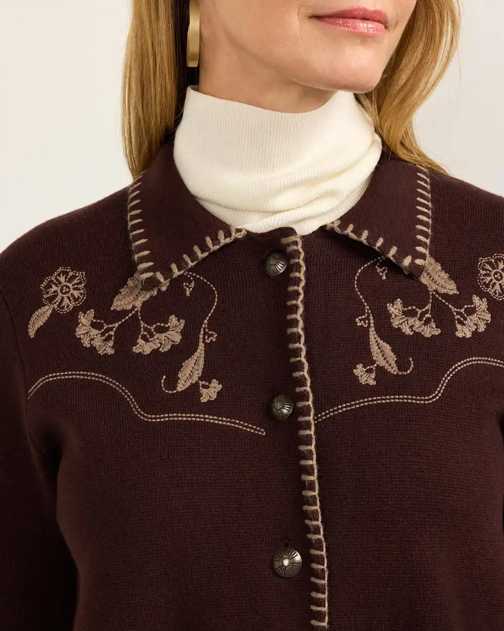 WOMEN'S EMBROIDERED SOUVENIR CARDIGAN