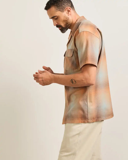 MEN'S SHORT-SLEEVE PLAID BOARD SHIRT