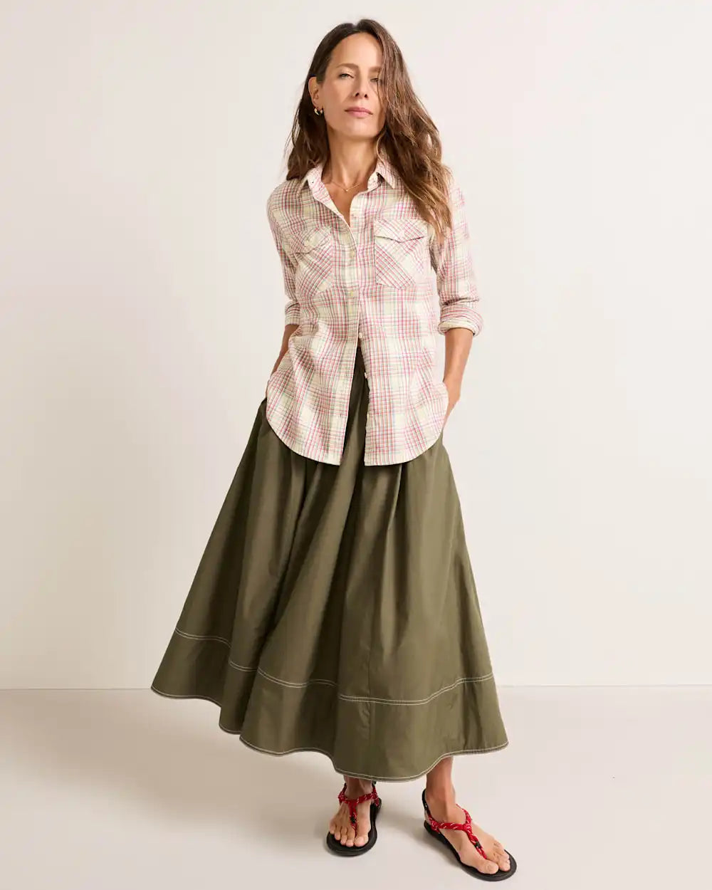 WOMEN'S RILEY PLAID FLANNEL SHIRT