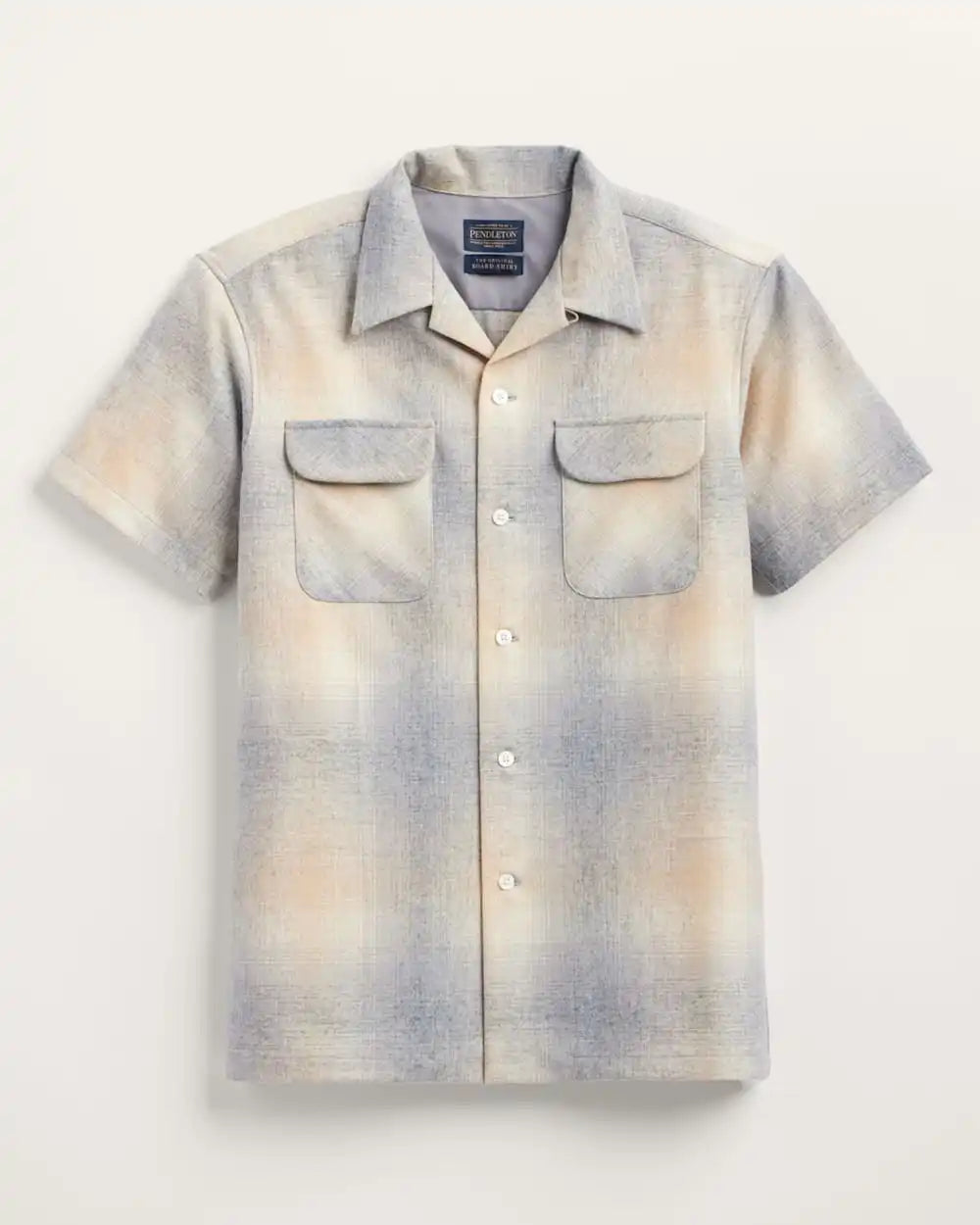 MEN'S SHORT-SLEEVE PLAID BOARD SHIRT