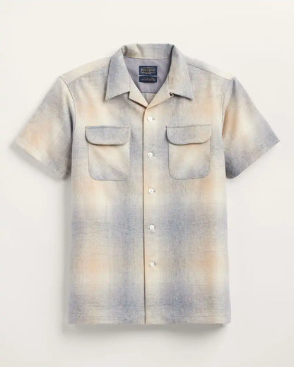 MEN'S SHORT-SLEEVE PLAID BOARD SHIRT