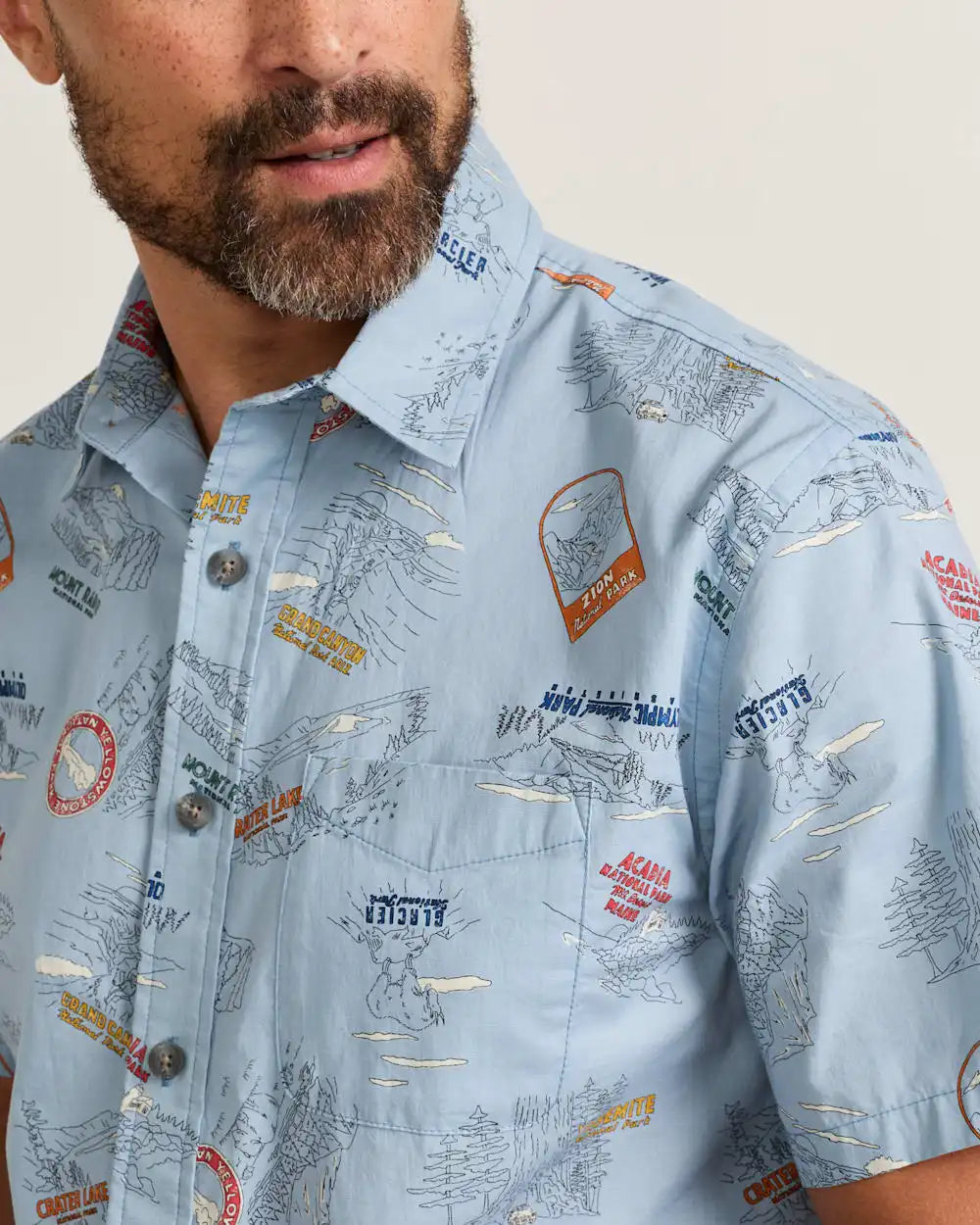 MEN'S SHORT-SLEEVE NATIONAL PARK SHORELINE SHIRT