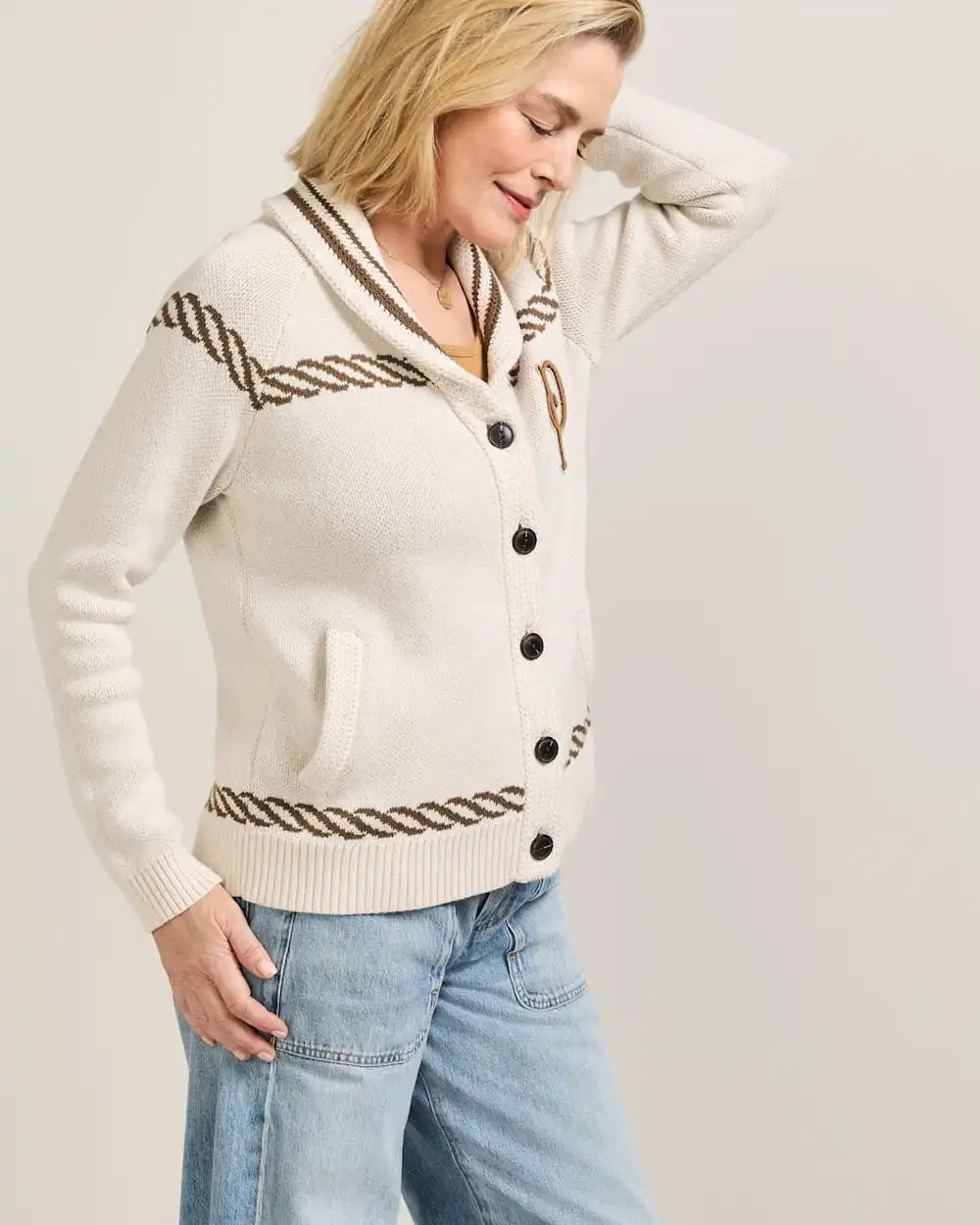 WOMEN'S LAKESIDE COTTON CARDIGAN