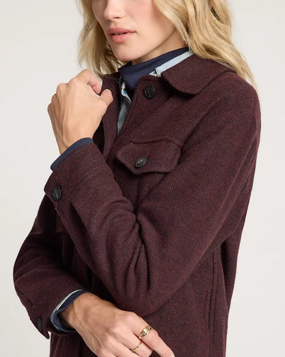 WOMEN'S WOOL SHIRT JACKET