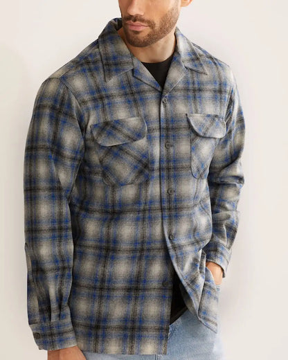 MEN'S PLAID BOARD SHIRT