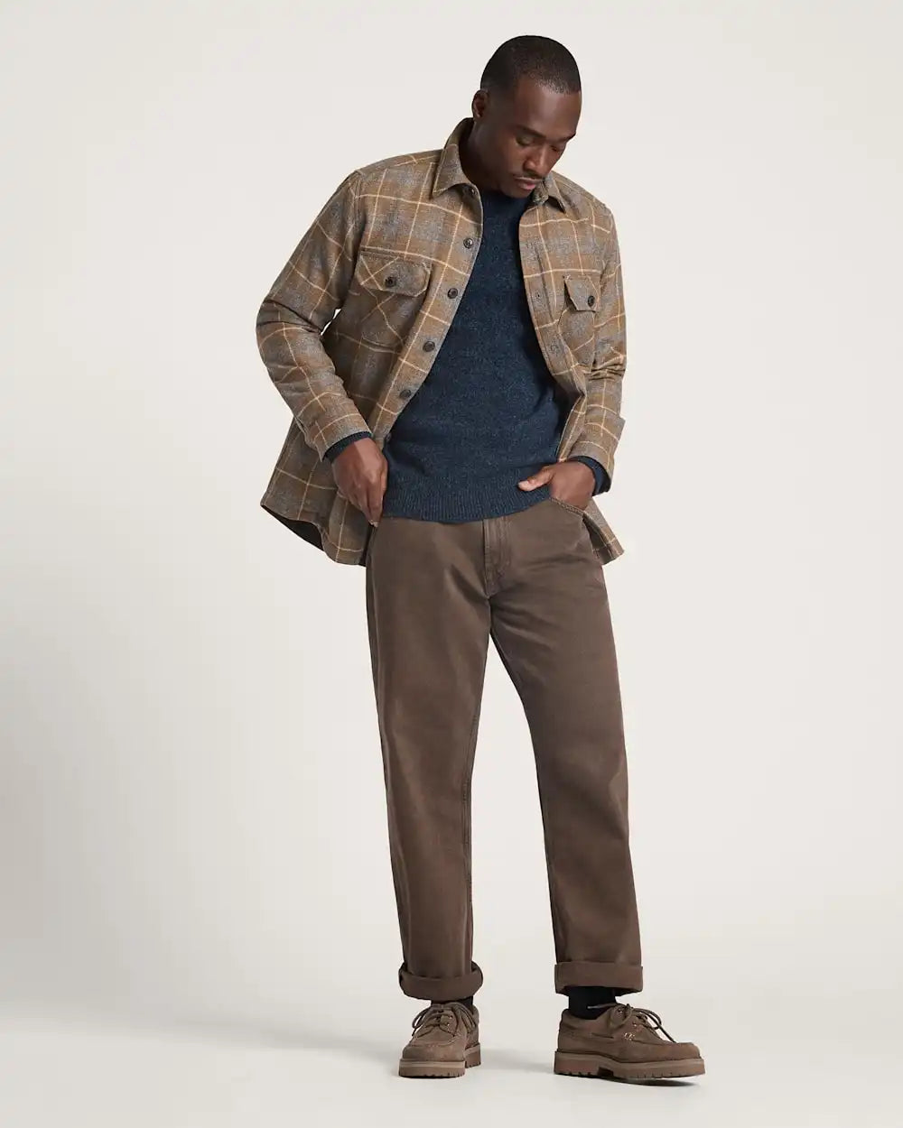MEN'S PLAID QUILTED CPO JACKET
