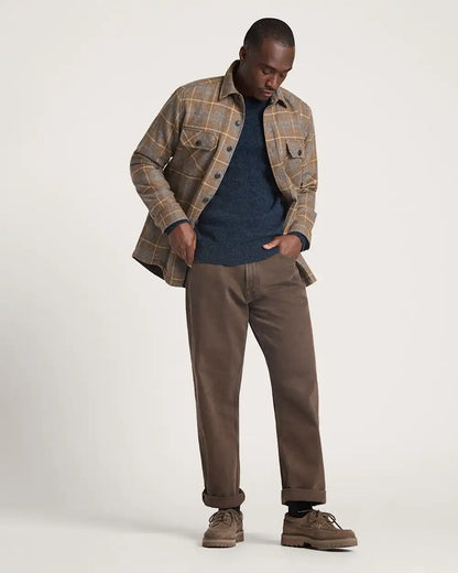 MEN'S PLAID QUILTED CPO JACKET