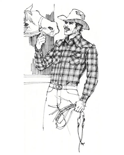 MEN'S PLAID SNAP-FRONT WESTERN CANYON SHIRT
