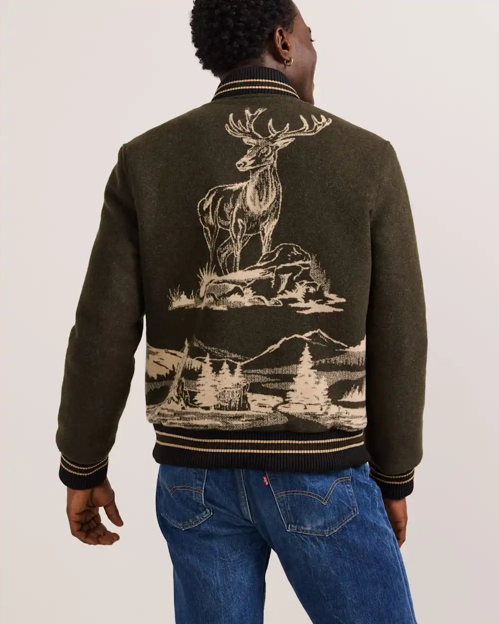 MEN'S LOOKOUT VALLEY VARSITY WOOL JACKET