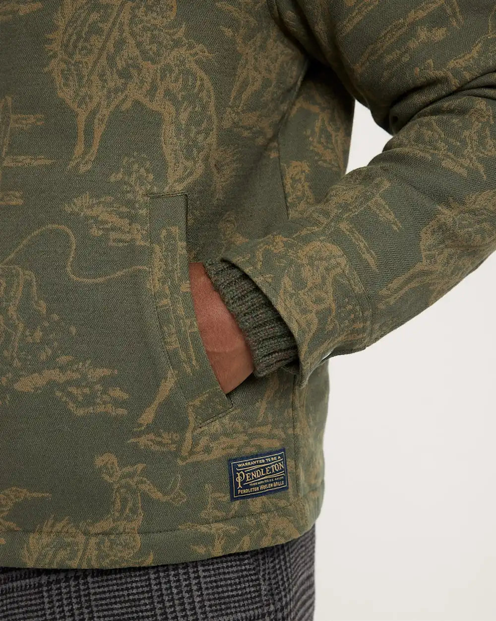 MEN'S WILD LANDSCAPE QUILTED COTTON WORK JACKET