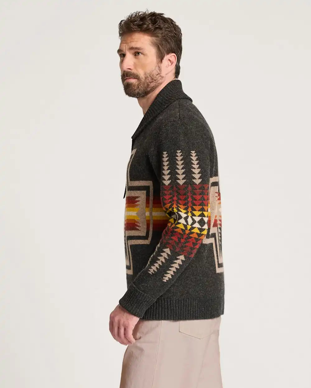 MEN'S HARDING LAMBSWOOL ZIP CARDIGAN
