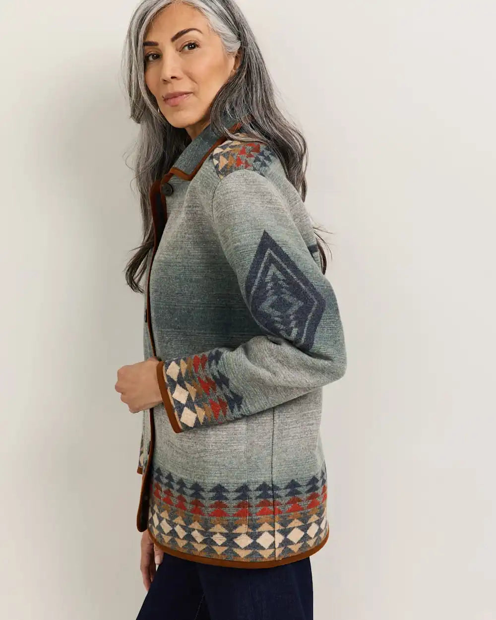 WOMEN'S HARDING REVERSIBLE WOOL COAT