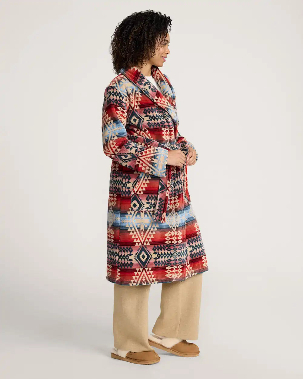 WOMEN'S COTTON TERRY VELOUR BATHROBE