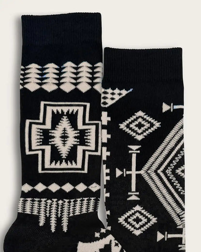 TRIO PATTERN CREW SOCKS